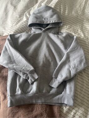 Aritzia Mega Fit fleece grey hoodie